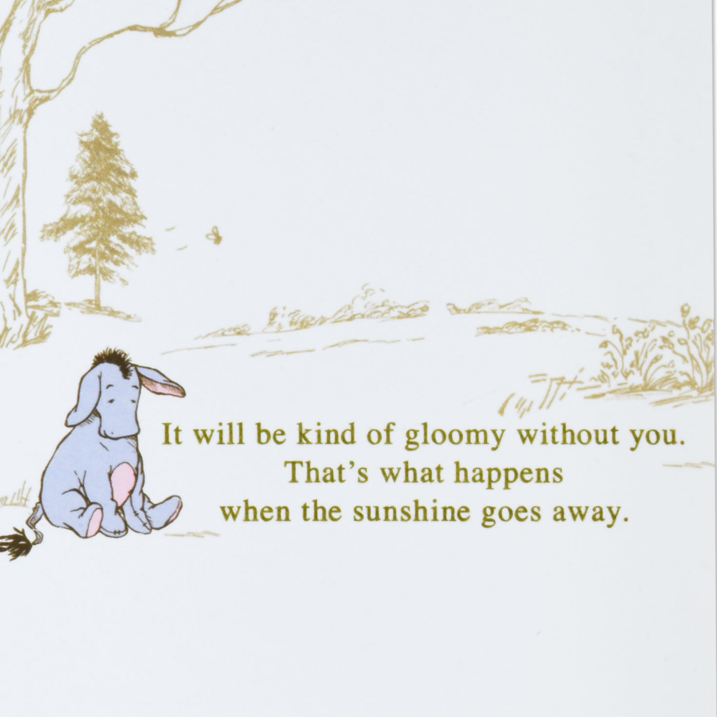 Disney Winnie the Pooh Gloomy Without You Goodbye Card, , large image number 2