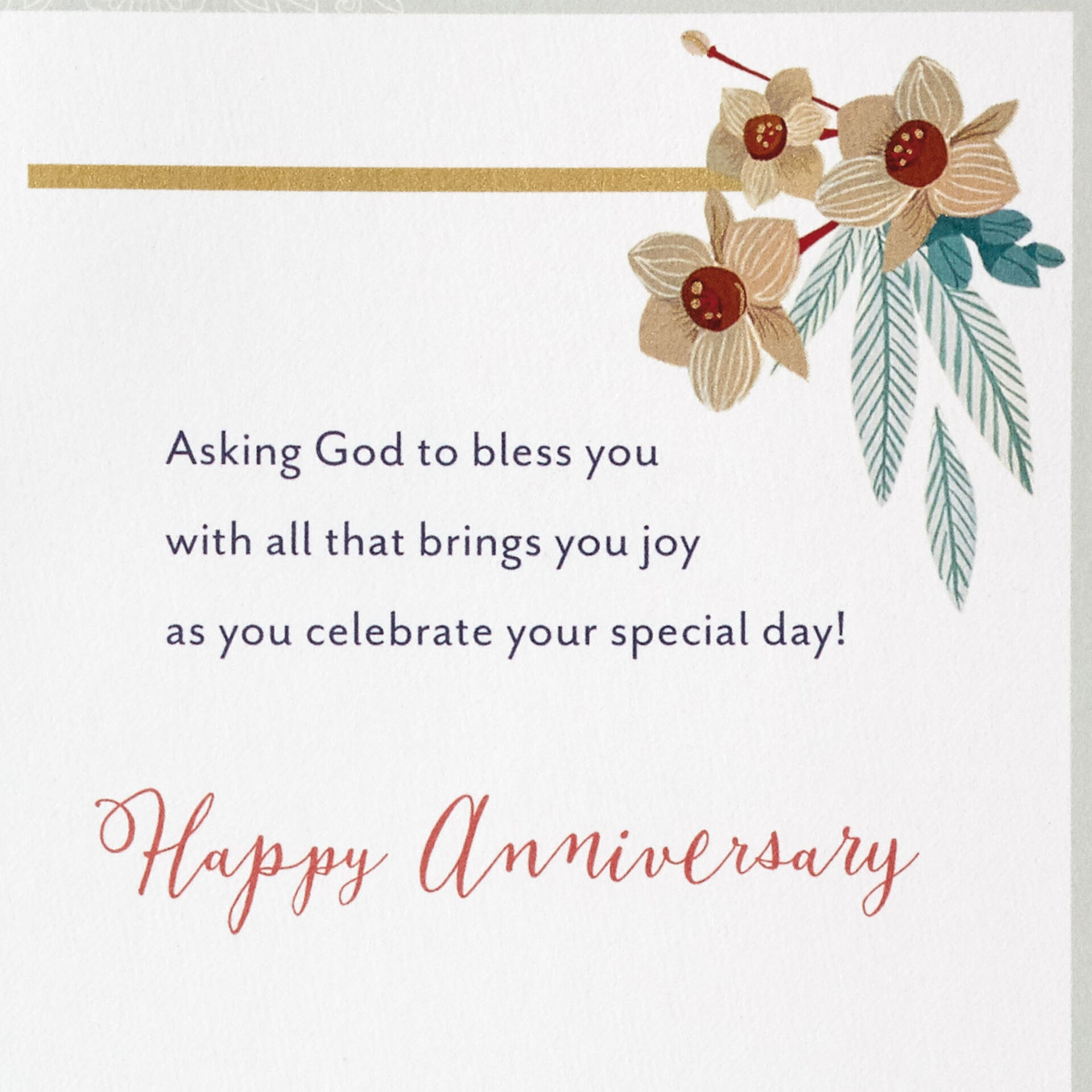 Real Life Love Stories Religious Anniversary Card - Greeting Cards