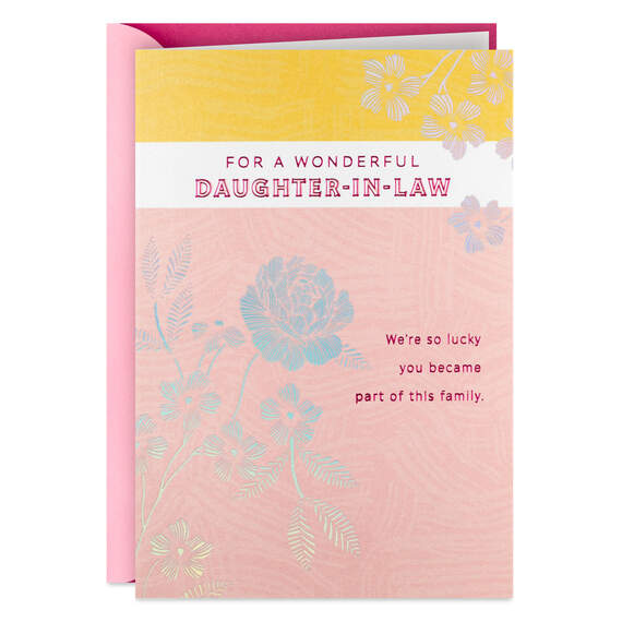 You're a Beautiful Blessing Mother's Day Card for Daughter-in-Law, , large image number 1