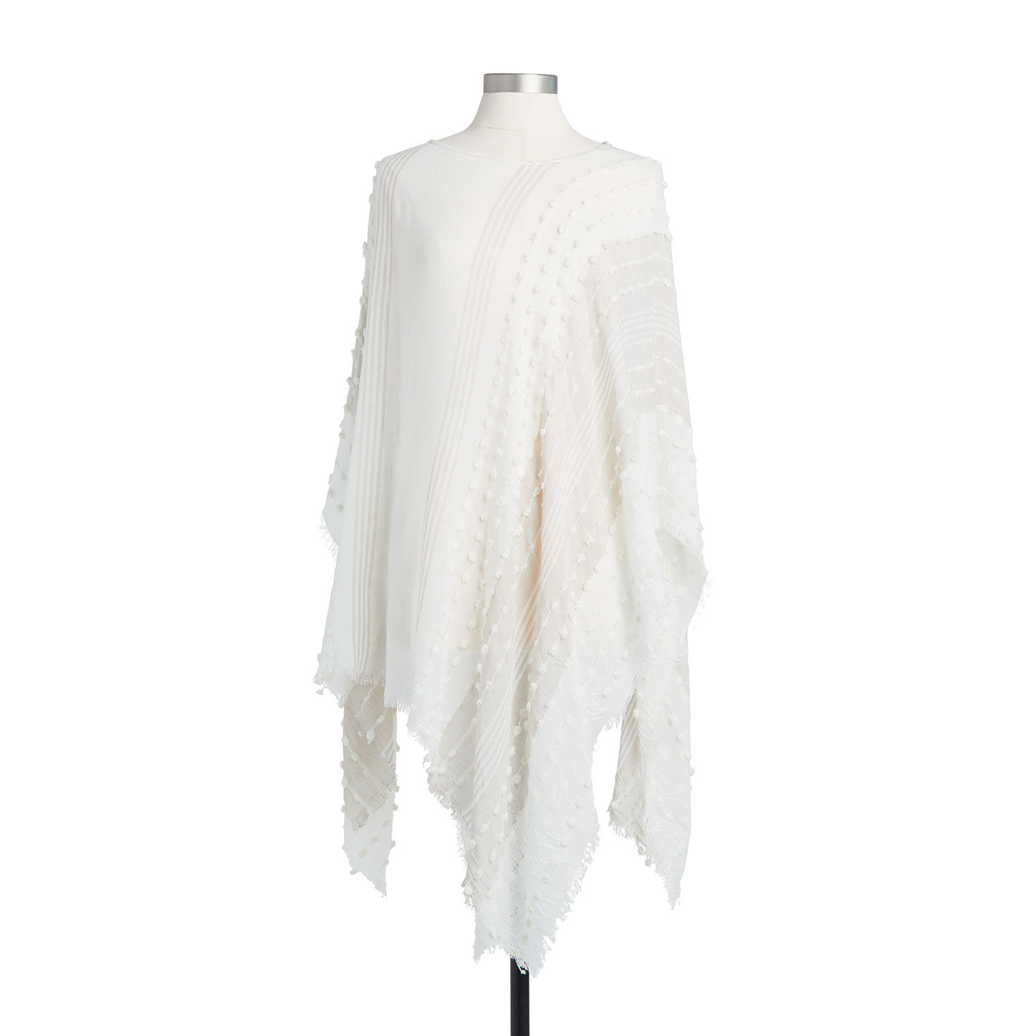 Demdaco White Poncho Wrap - Scarves, Hats - Hallmark