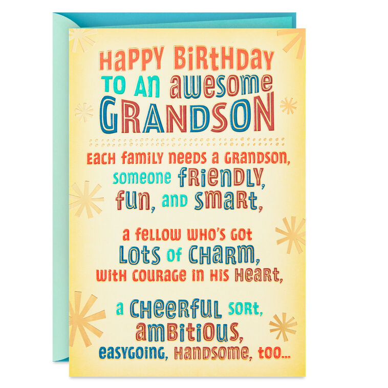 Friendly, Fun and Smart Birthday Card for Grandson - Greeting Cards | Hallmark friendly-fun-and-smart-birthday-card-for-grandson-greeting-cards-hallmark