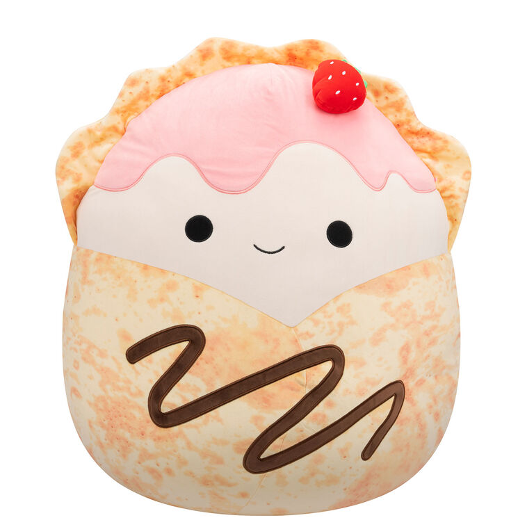 8" Squishmallows Gasten Strawberry Crepe With Drizzle Little Plush