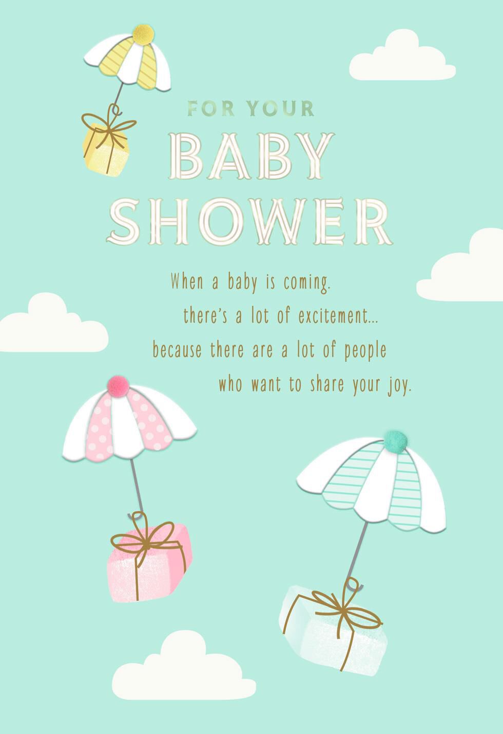 Sharing Your Joy Baby Shower Card