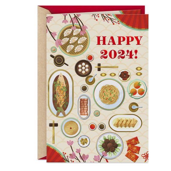 Celebrate New Beginnings 2024 Chinese New Year Card