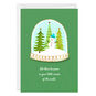 Peace Snow Globe Custom Holiday Card, , large image number 1
