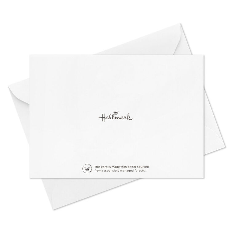 Hearts and Scallops Blank Baby Thank You Notes Pack Card Back with Envelope image number 5