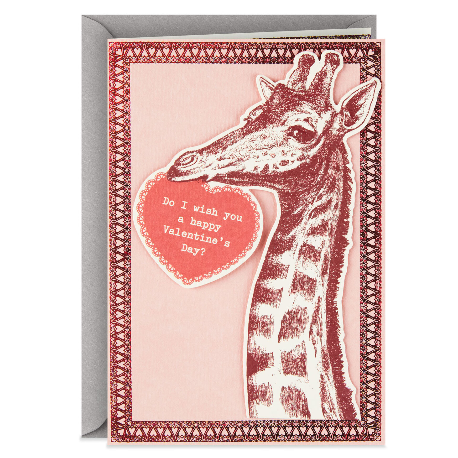 Giraffe Funny Valentine's Day Card Greeting Cards Hallmark