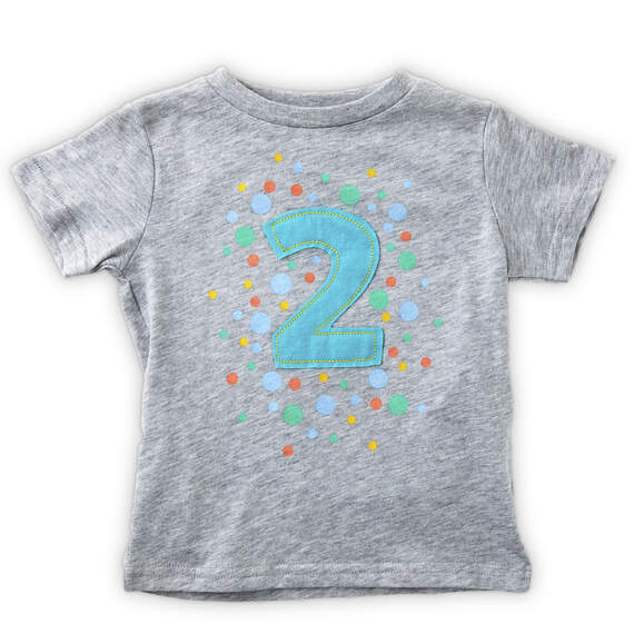 Gray Second Birthday T-Shirt, 2T, , large image number 1