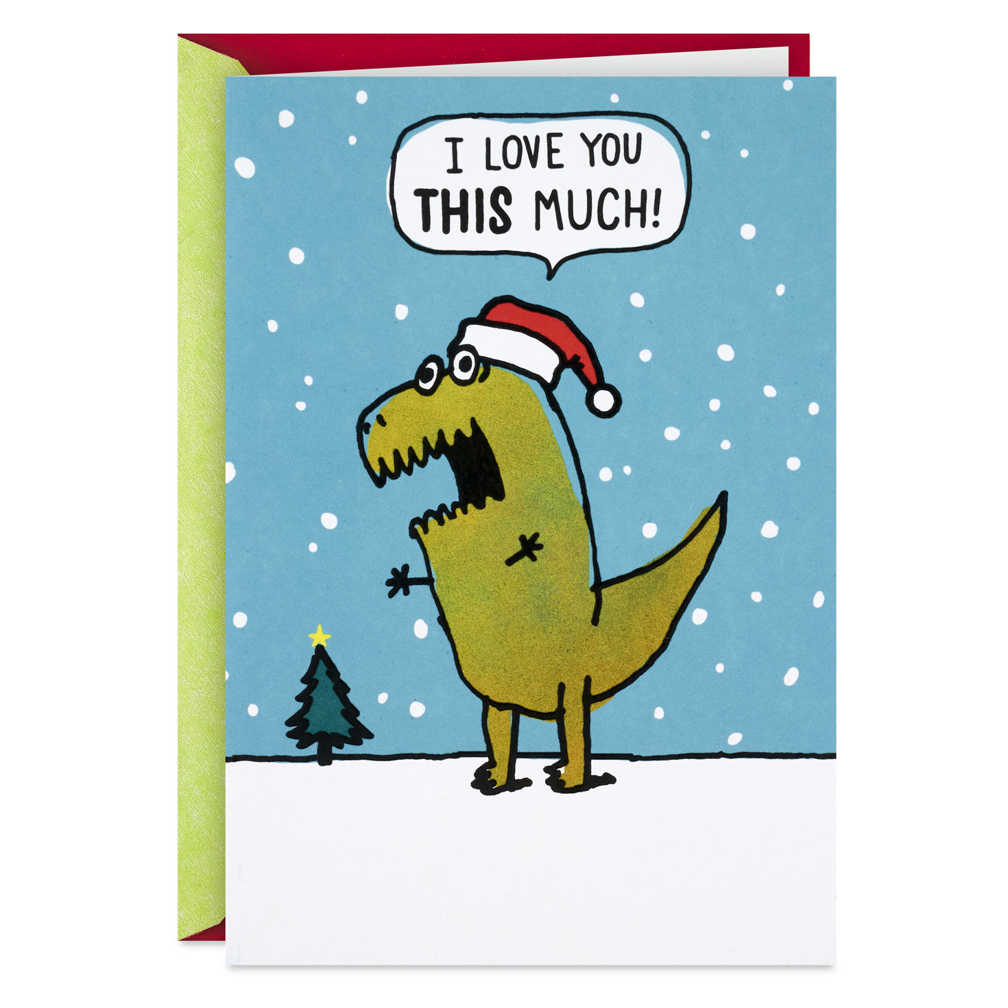 T-Rex Love You This Much Funny Christmas Card for only USD 4.49 | Hallmark