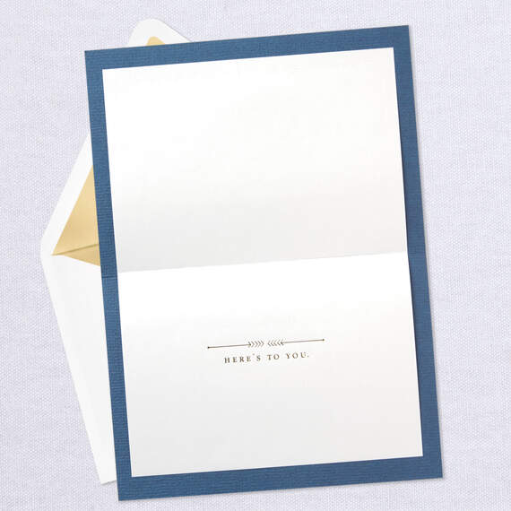 Embossed Lettering on Navy Congratulations Card, , large image number 3