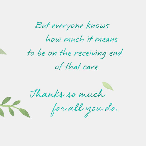 Thank You for Giving and Caring Nurses Day Card, 