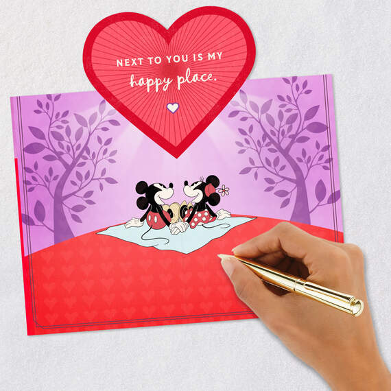 Disney Mickey Mouse and Minnie Mouse Glad You're Mine Pop-Up Valentine's Day Card, , large image number 6