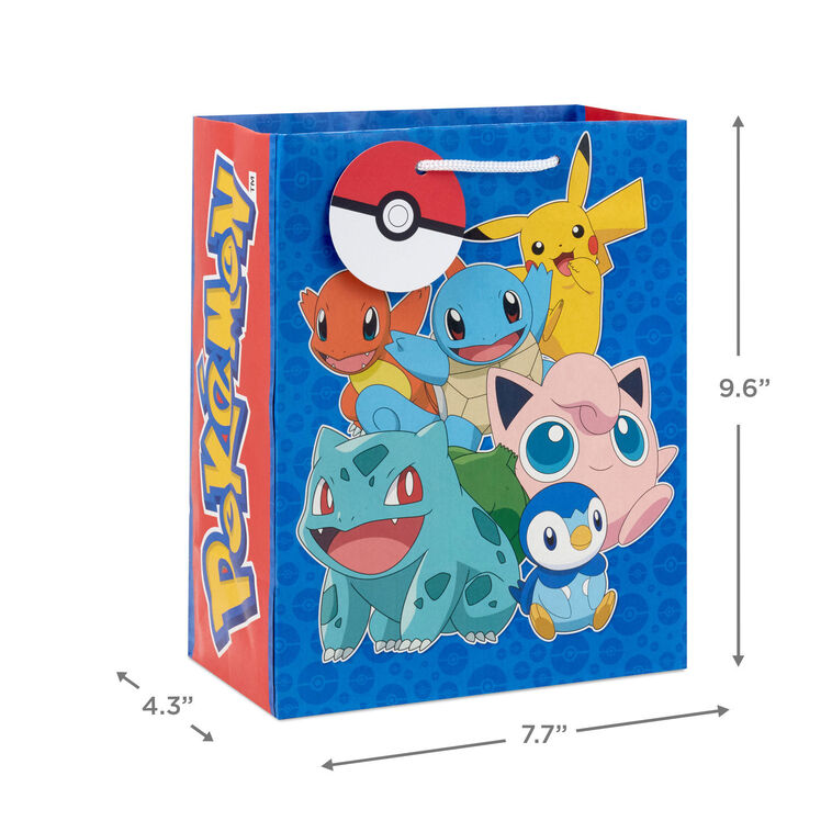 9.6" Pokmon on Blue Medium Gift Bag - Gift Bags | Hallmark 9.6" Pokmon on Blue Medium Gift Bag - Gift Bags | Hallmark