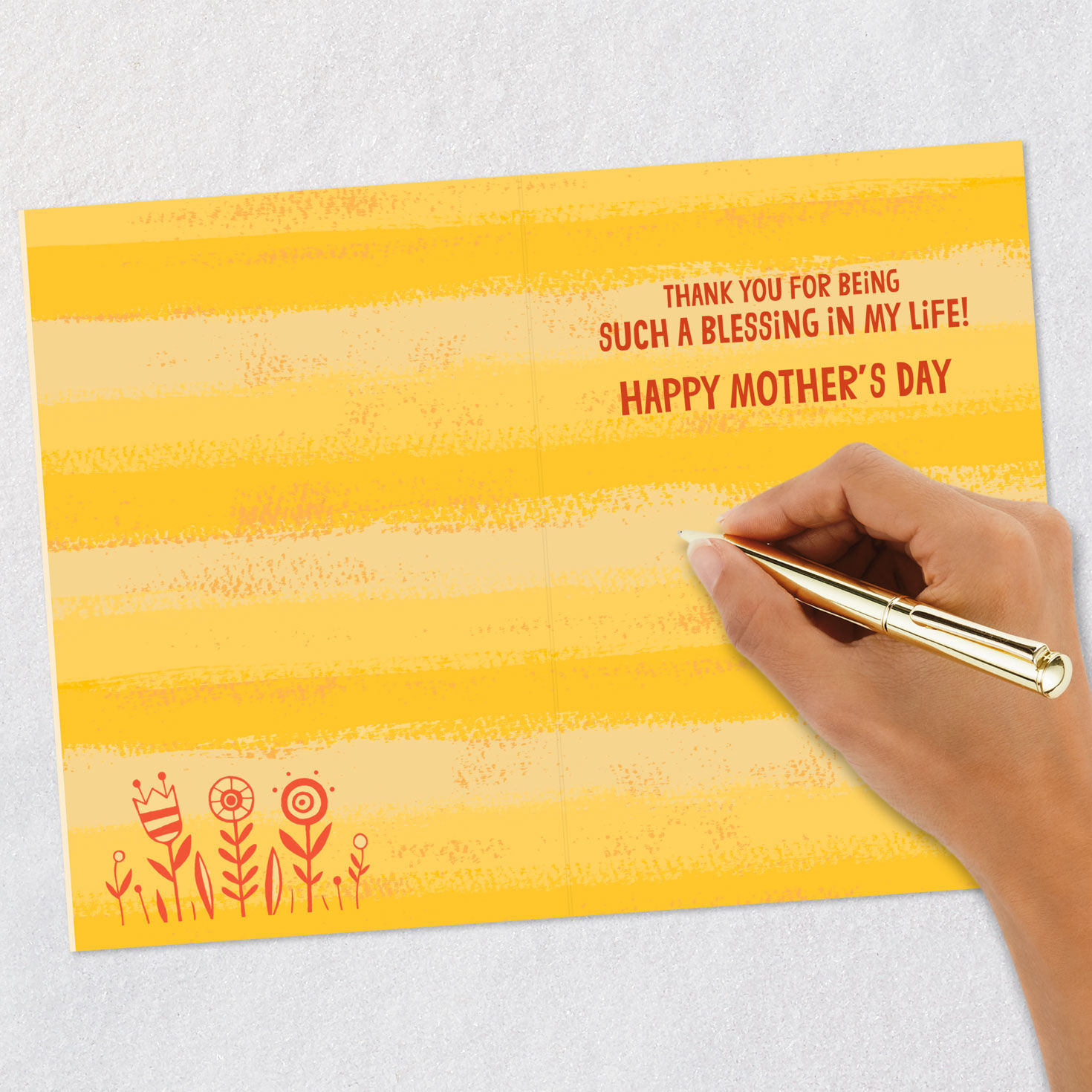 Smiling Sun Godmother Mother's Day Card from Kids Signing card image number 6