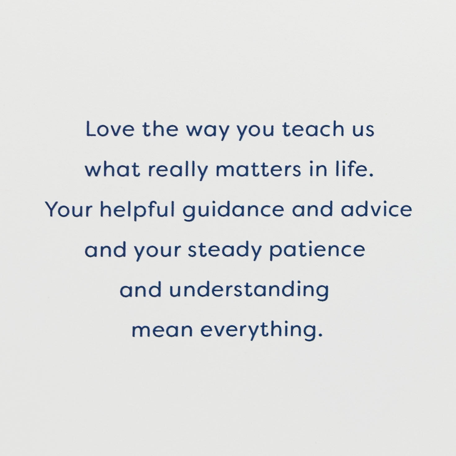 Gold Heart With Navy Bow Mom Mother's Day Card Sentiment image number 2