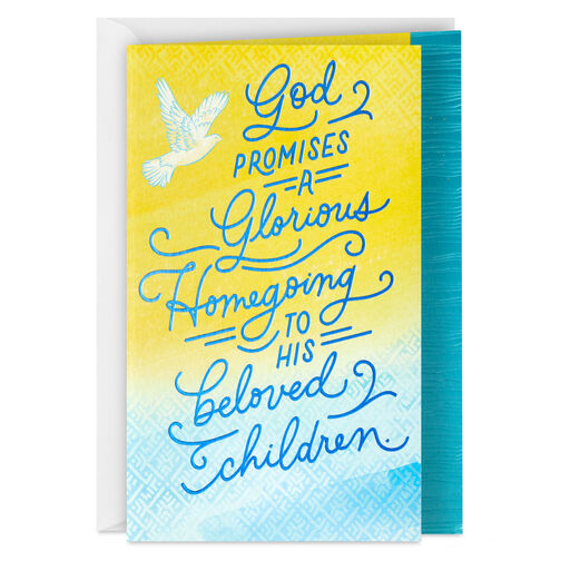 A Glorious Homegoing Sympathy Card for Loved One, 