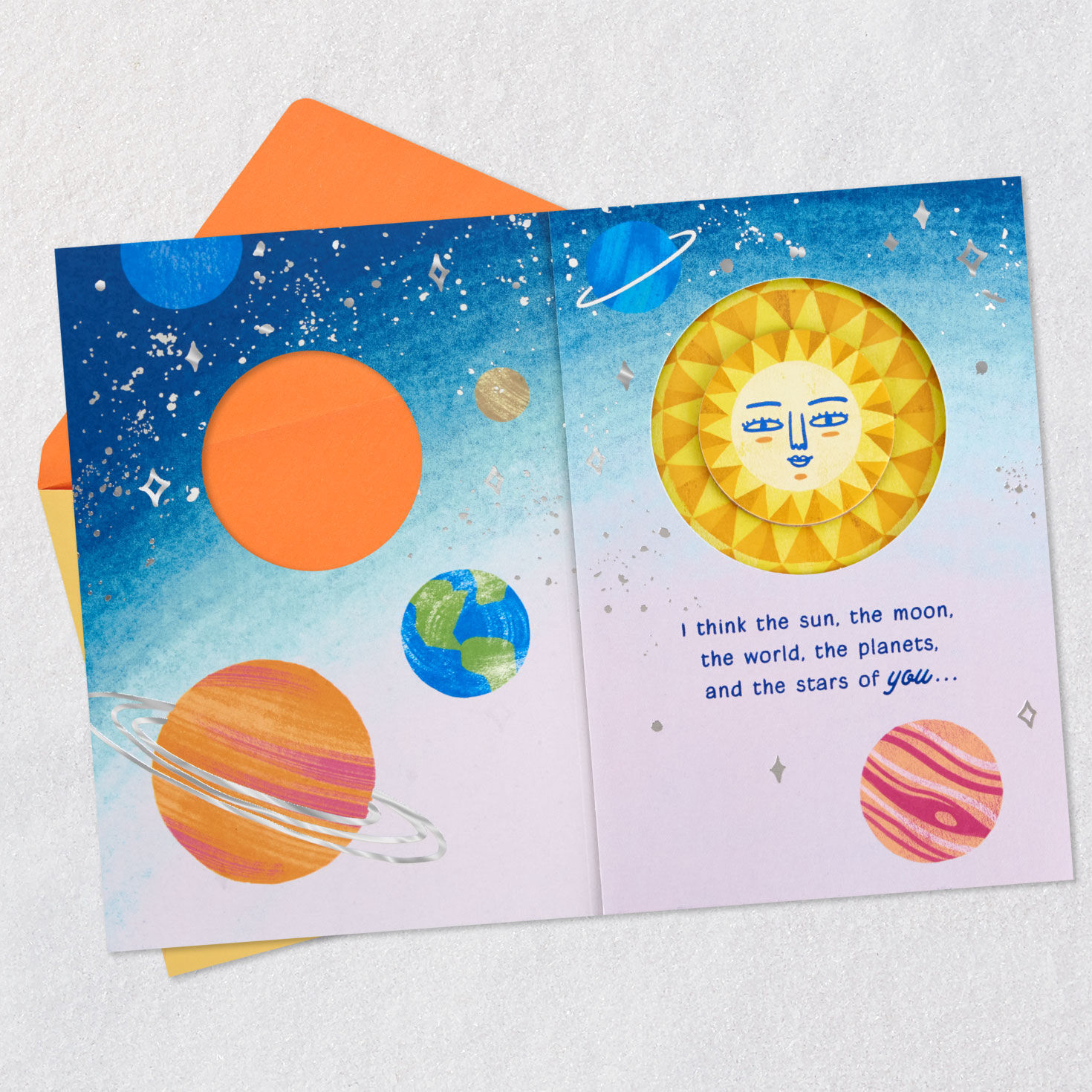 Glad You're in My Universe Birthday Card, , large image number 4
