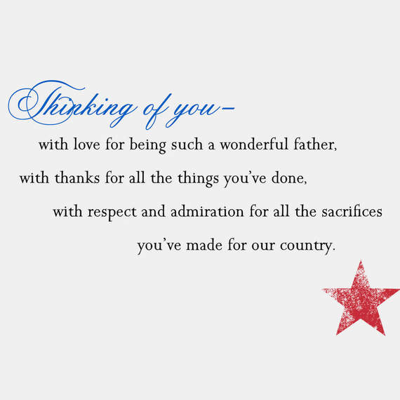 American Flag We Salute You Veterans Day Card for Dad, , large image number 2