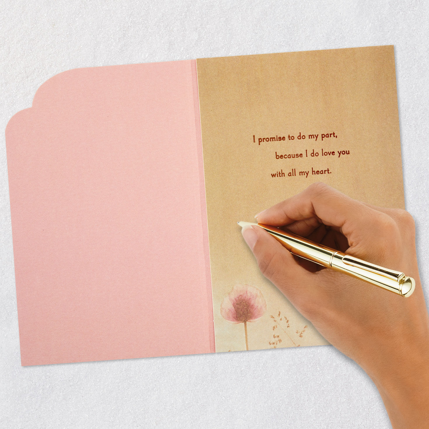 Pink Flowers Love Card for Troubled Relationship  image number 7