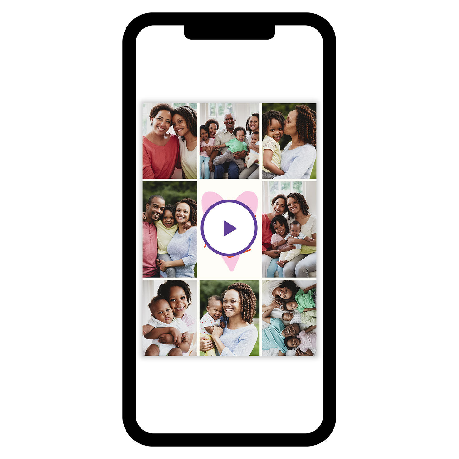 Pink Heart Mother's Day eCard