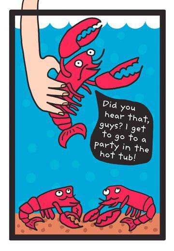 Hot Tub Party Birthday Card