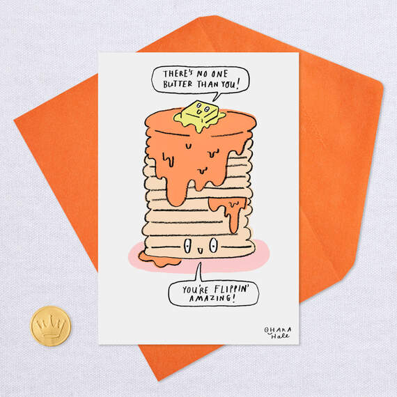 A Big Stack of Happy Pancakes Funny Birthday Card, , large image number 5
