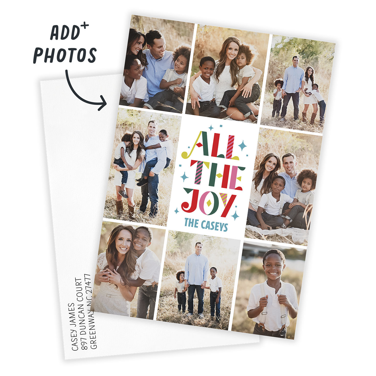 All the Joy Flat Christmas Photo Card, , large image number 2