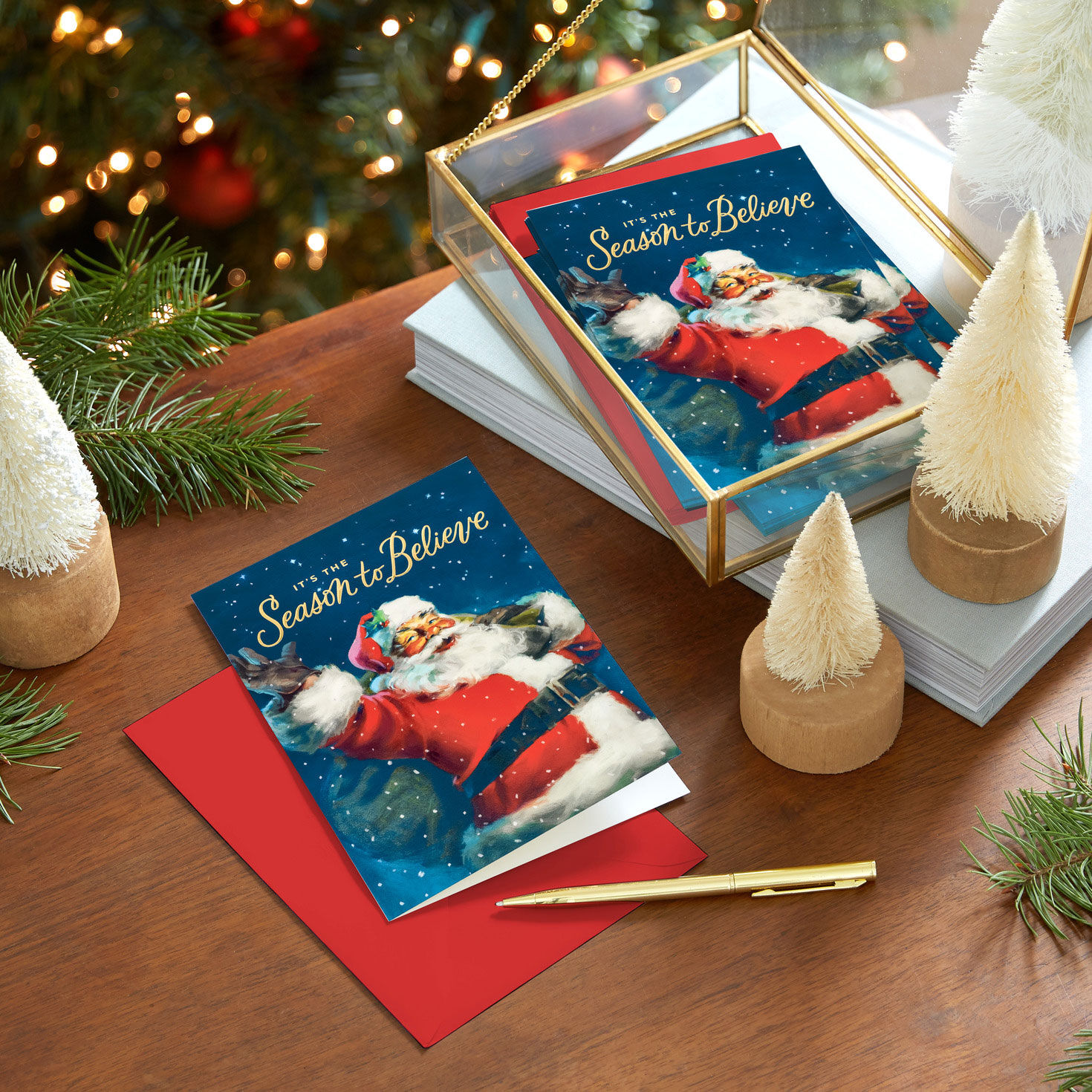 Jolly Santa Claus Boxed Christmas Cards  image number 7