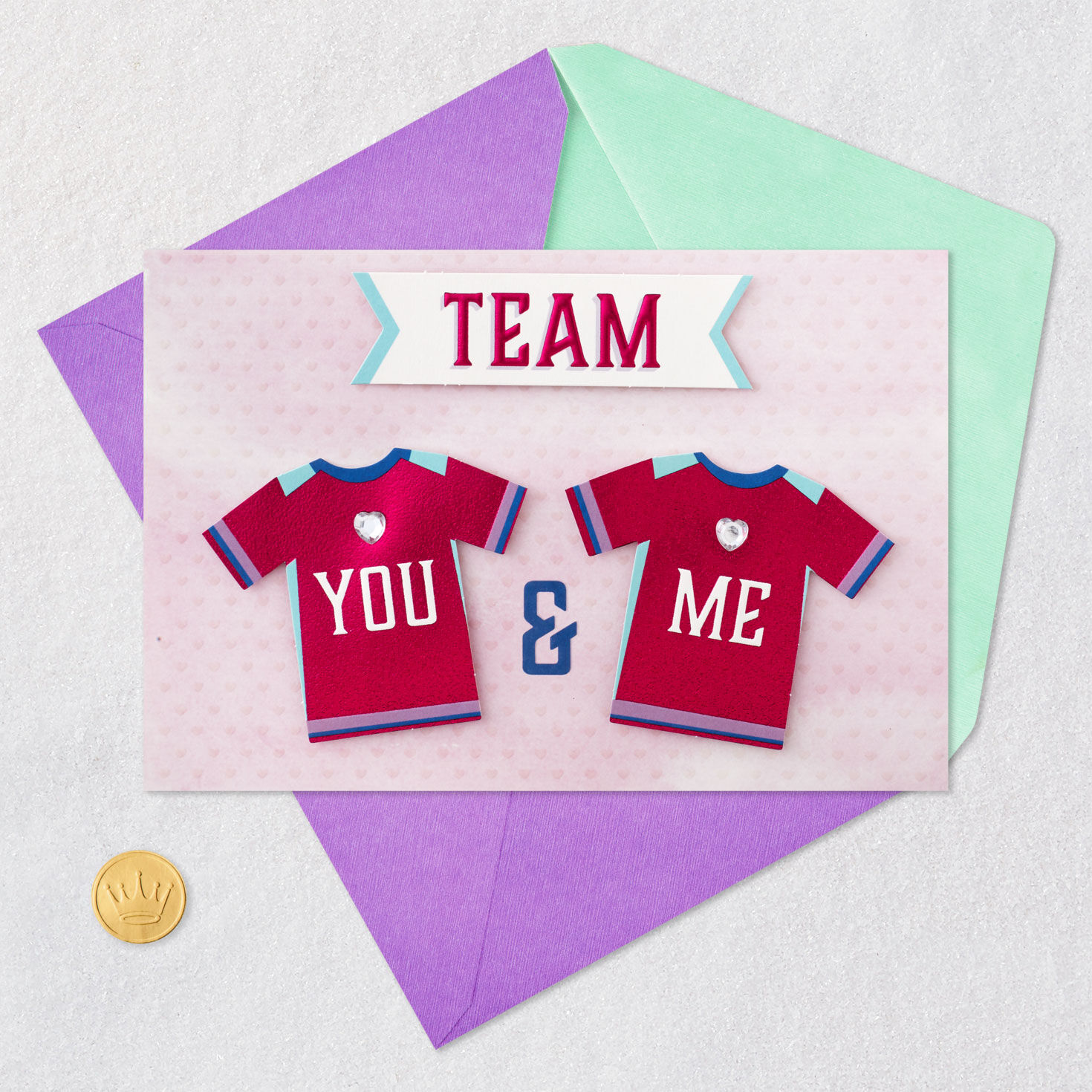 Sports Jerseys Mother's Day Card for Wife Card Front with Envelope and Gold Seal image number 6