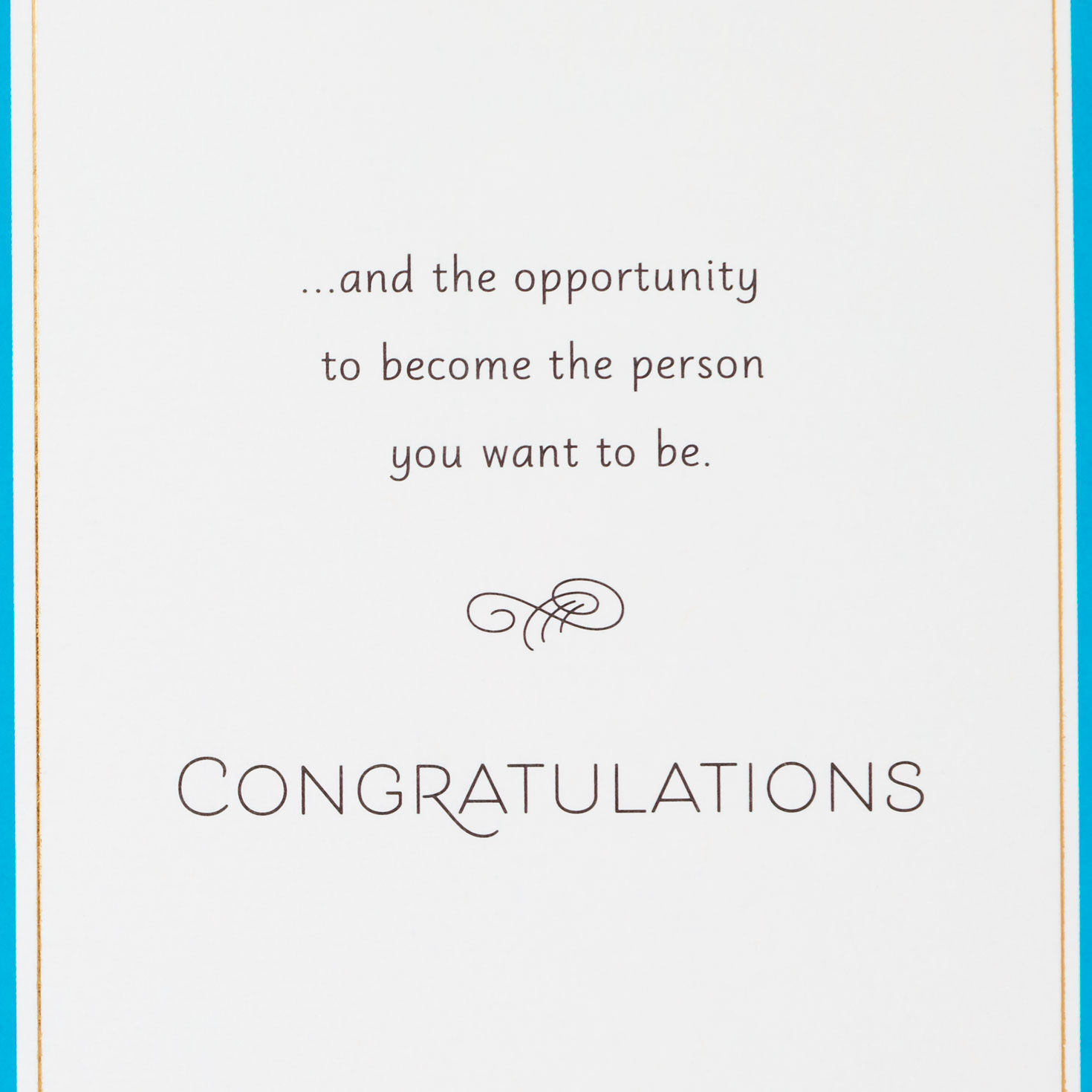 Gold Tassel High School Graduation Card sentiment image number 2