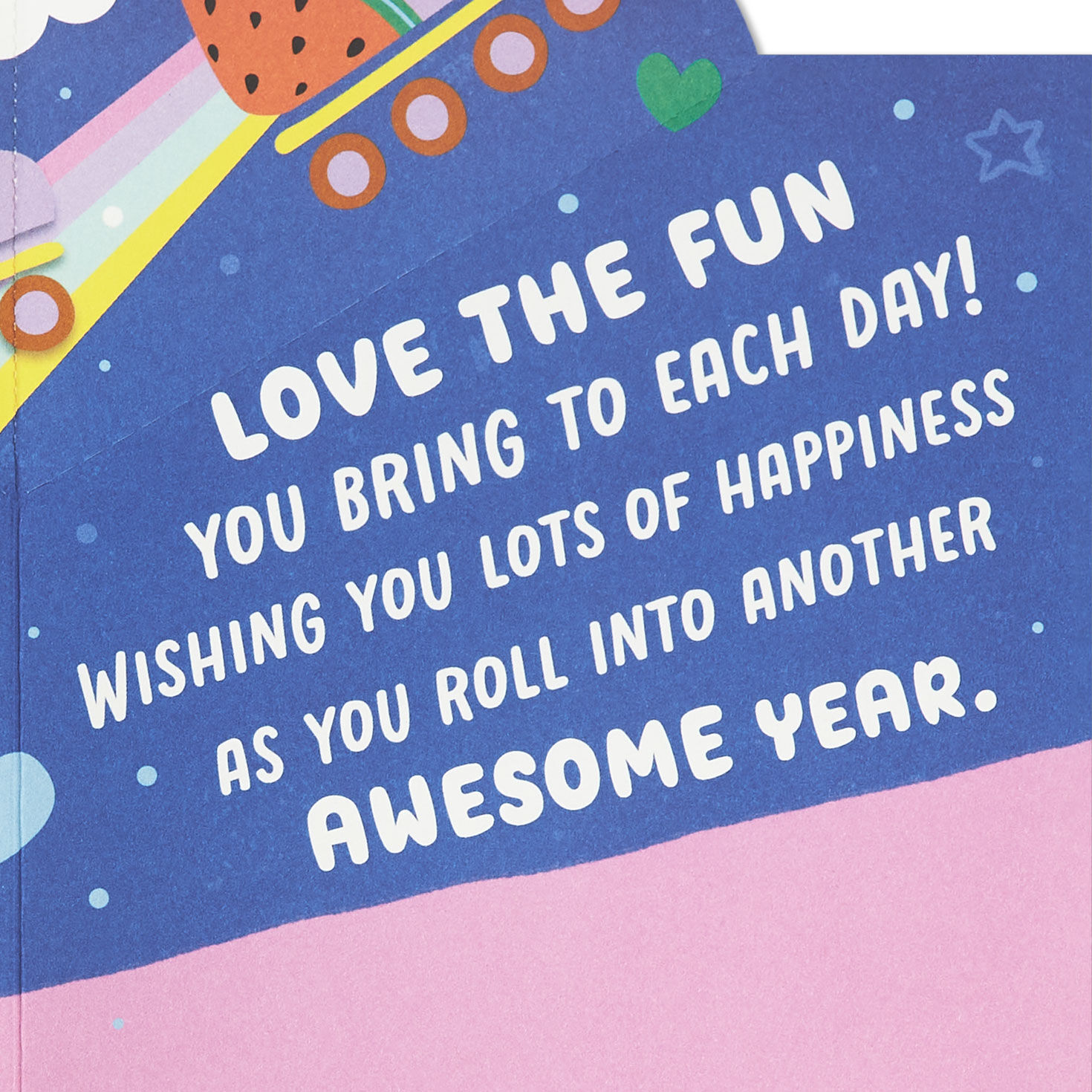 Roller Skating Girl Granddaughter Pop-Up Birthday Card Sentiment image number 3