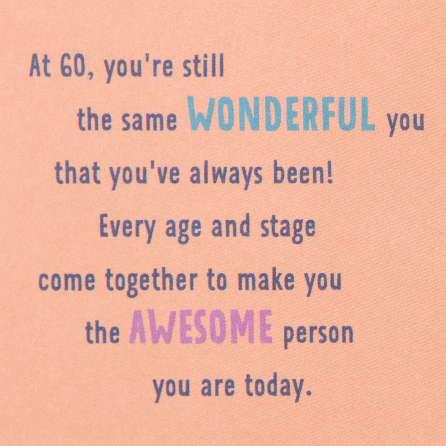 The Awesome Person You Are 60th Birthday Card for only USD 3.99 | Hallmark