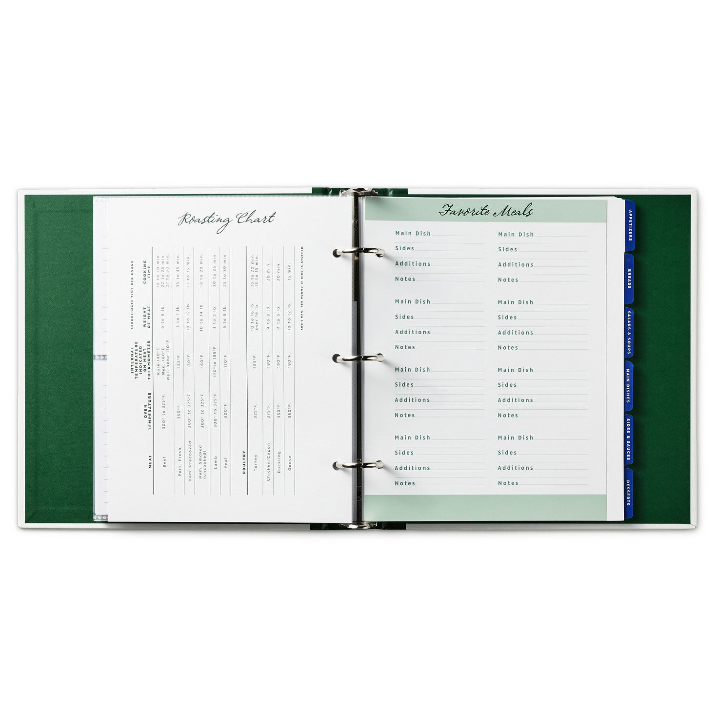 Food for the Table Recipe Organizer Book inside spread image number 5