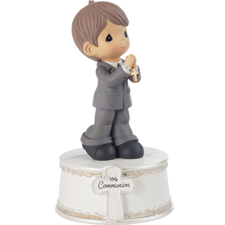 Precious Moments Holy Communion Boy Musical Figurine, 6"