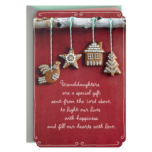 You're a Gift Religious Christmas Card for Granddaughter, 
