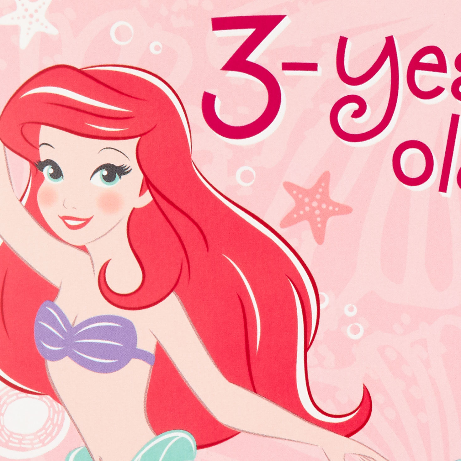 Disney The Little Mermaid Ariel Musical 3rd Birthday Card With Light for Girl, , large image number 4