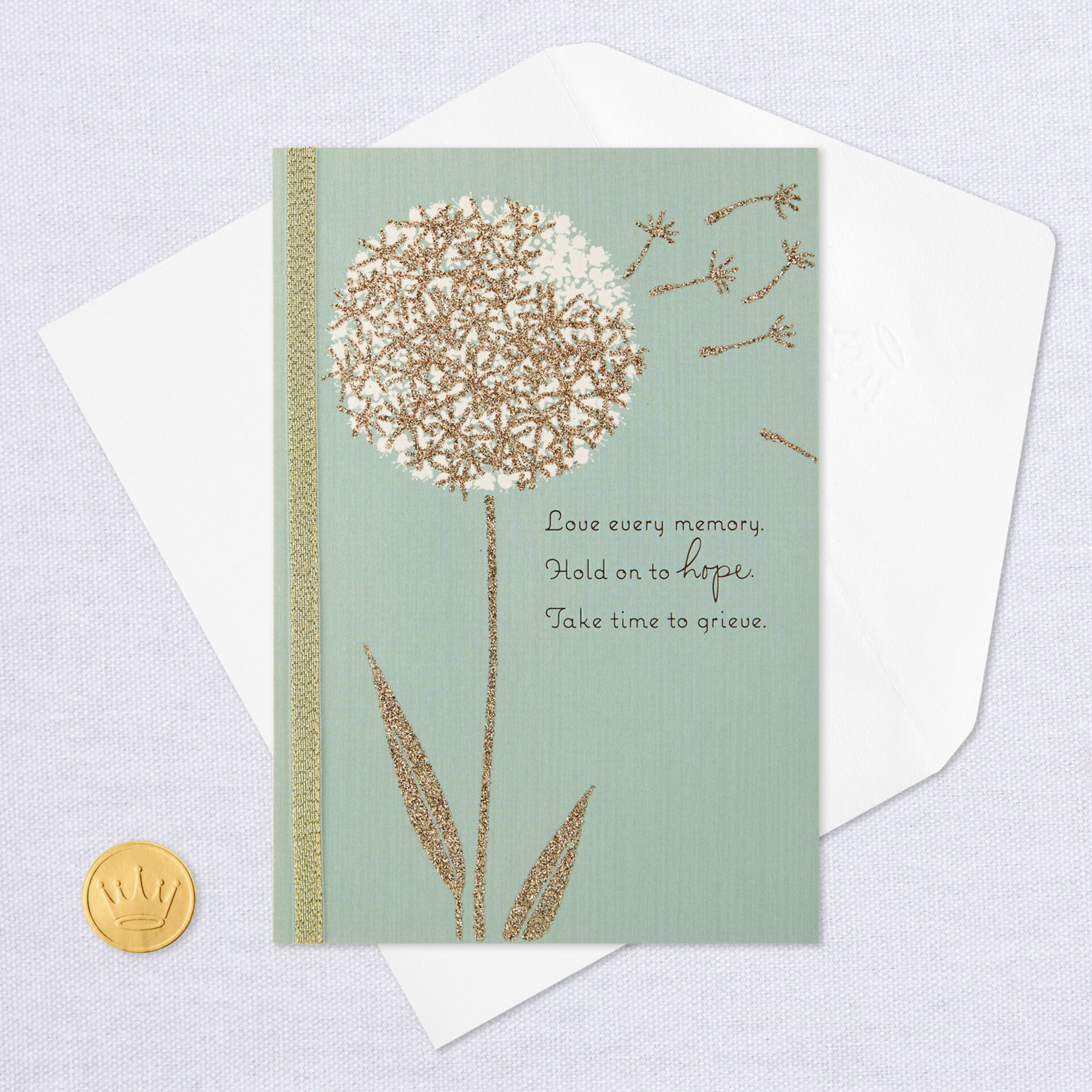 Dandelion Glitter Sympathy Card Greeting Cards Hallmark