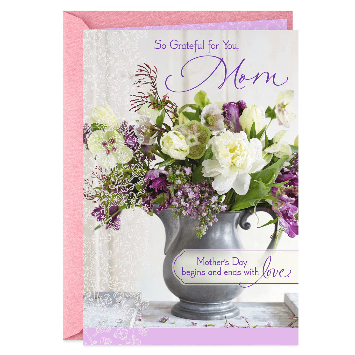Mum Hallmark Luxury Traditional Mother's Day Card 'Love and Patience' Medium 
