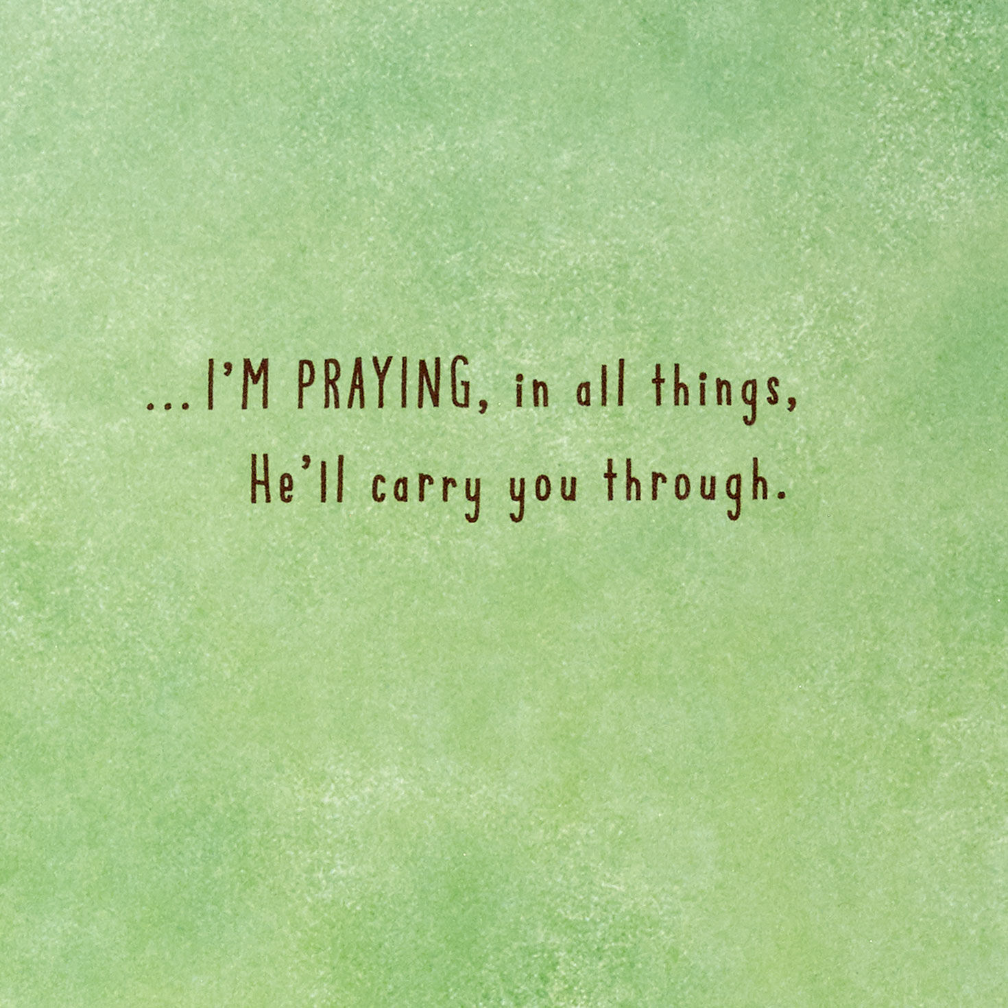 Bunny and Flowers Religious Encouragement Card Sentiment image number 2