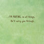 Bunny and Flowers Religious Encouragement Card Sentiment image number 2