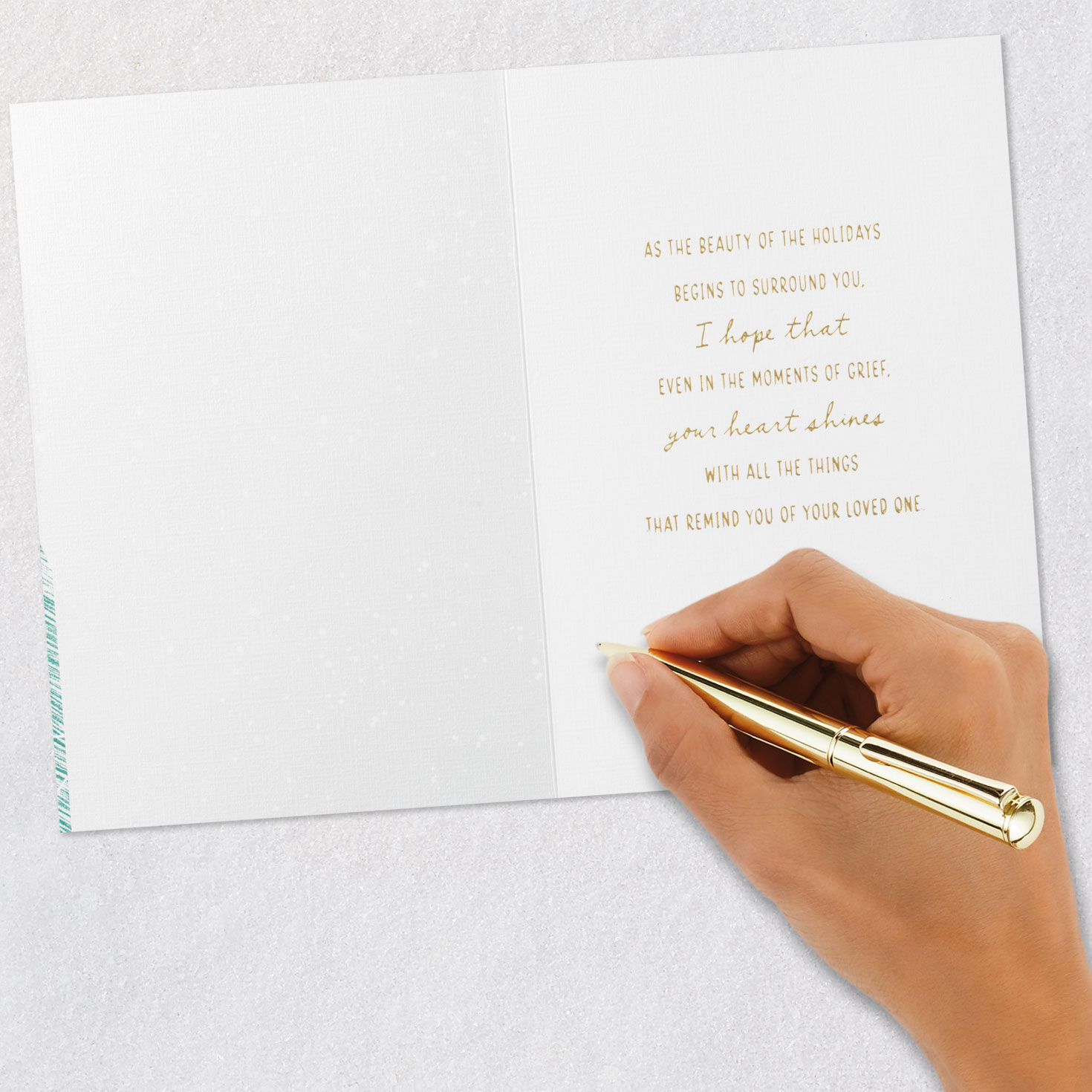 Memories of Your Loved One Holiday Sympathy Card, , large image number 6