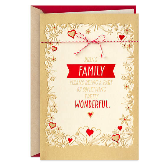 Great Being Family With You Valentine's Day Card, , large image number 1