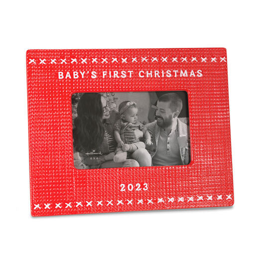 Baby's First Christmas 2023 Dated Picture Frame, 4x6, 