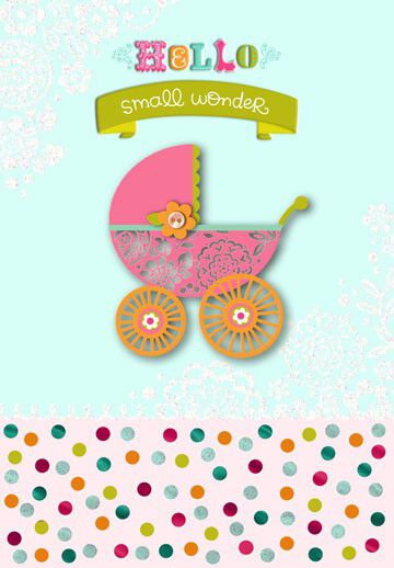 Sweet New Baby Girl Congratulations Card