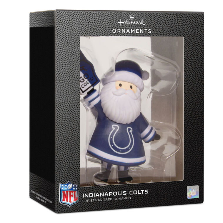 Indianapolis Colts Santa Fan Christmas Ornament  image number 7