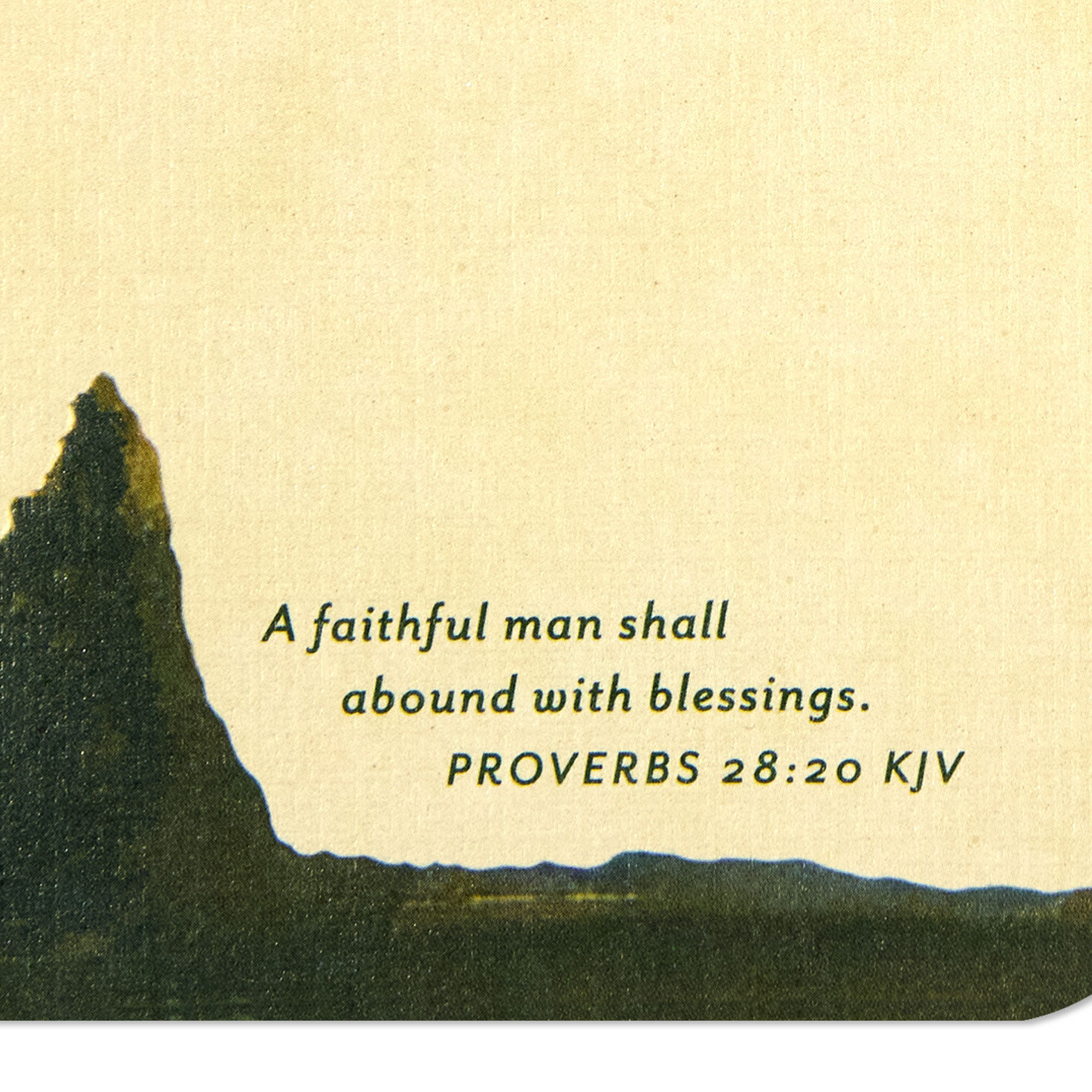 Mountain Stream Religious Father's Day Card Scripture image number 3