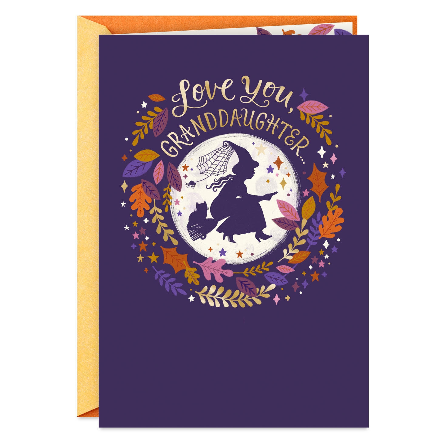 Love You to the Moon and Back Halloween Card for Granddaughter