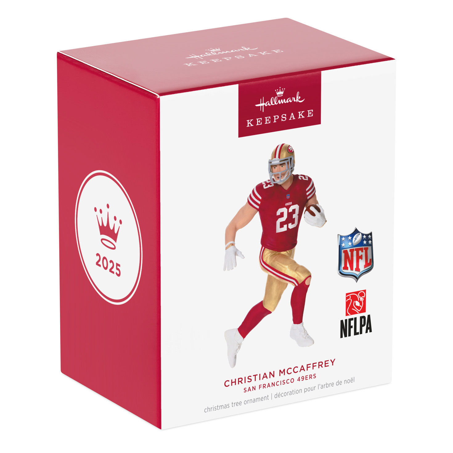 49ers Christian McCaffrey Keepsake Ornament package front image number 7