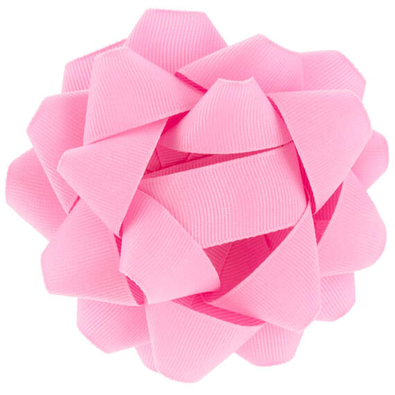 Pink Grosgrain Ribbon Gift Bow, 4.6"