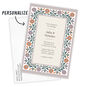Floral Border Personalized Wedding Invitation Card Front indicating personalization image number 2
